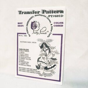 Pretty Punch Hot Iron Embroidery Transfer Patten Christmas Bells Goose 6013